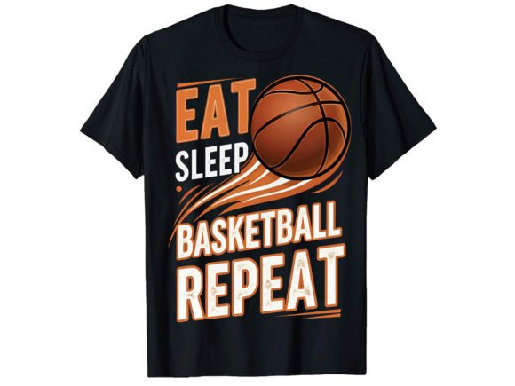 Eat Sleep Basketball T-Shirt Design Graphics Review