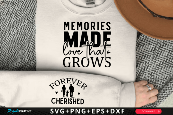 Forever Cherished Sleeve Svg Design Graphics and T-Shirt Designs