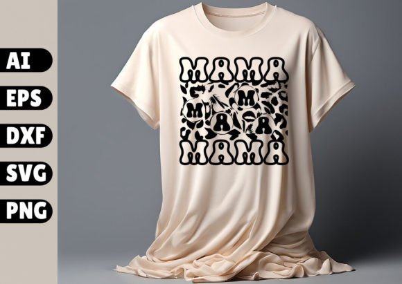 Leopard Mama Typography Vector Design Graphics and T-Shirt Designs Review